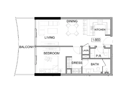 1 bed