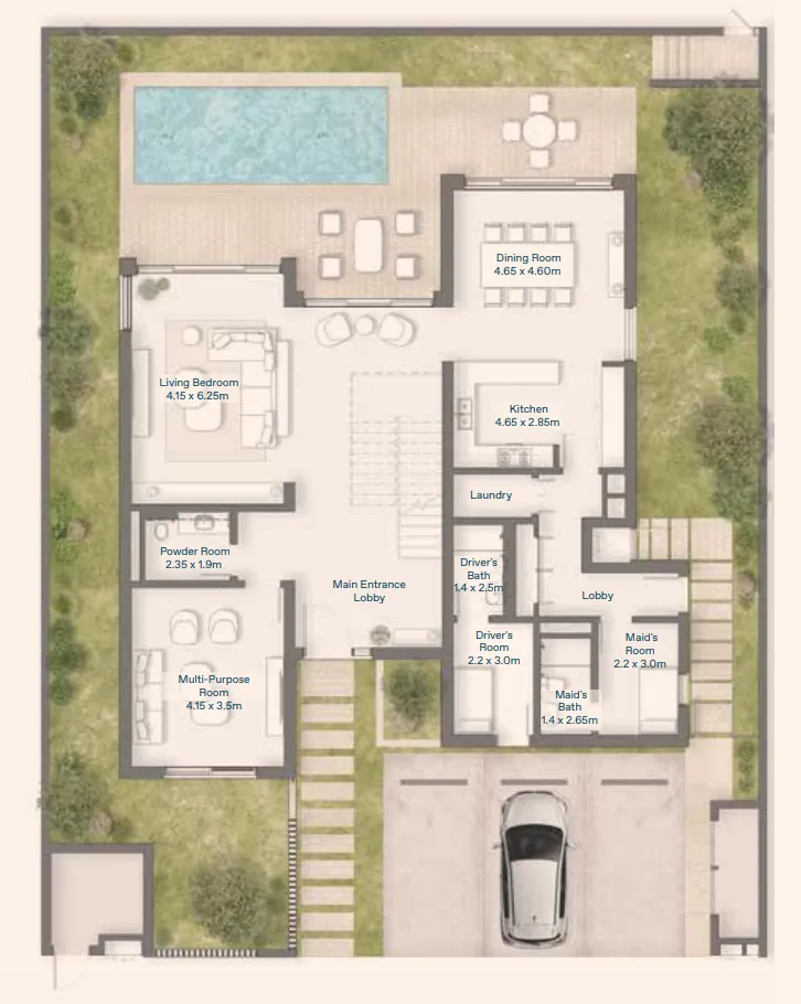 4 bedrooms floor plan