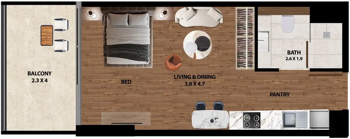 Studio floor plan