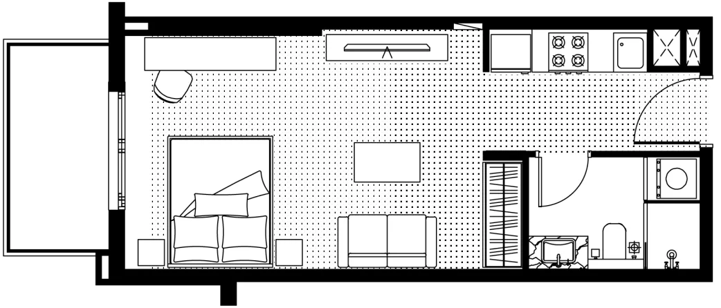 Studio floor plan