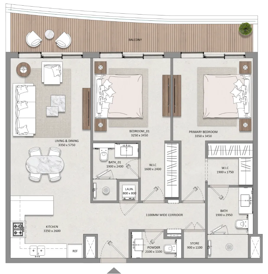 2BR Layout