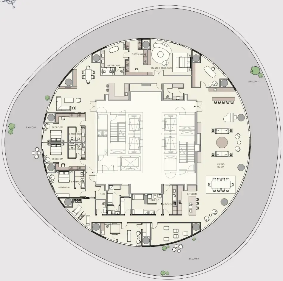 4 bedrooms floor plan