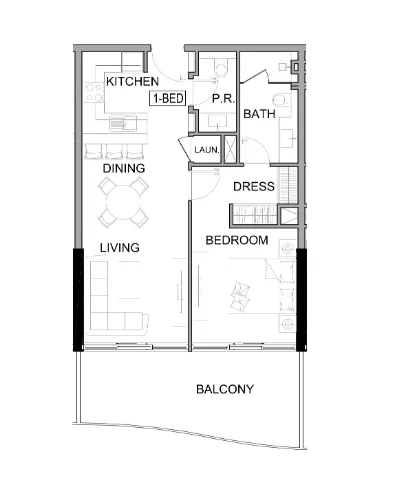 1BR Layout