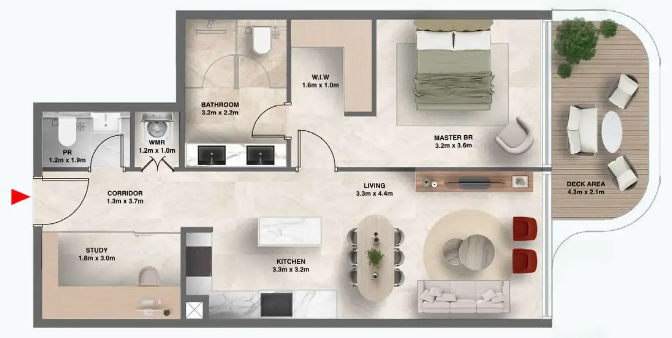 1BR Layout