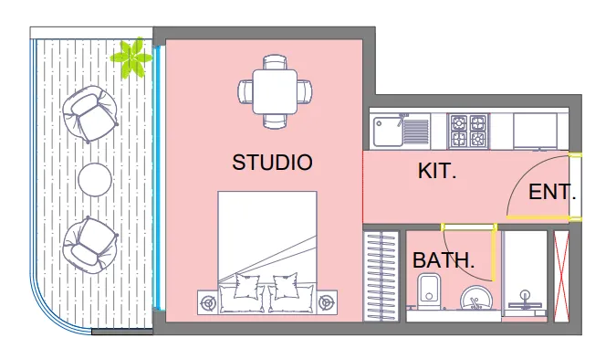 Studio floor plan
