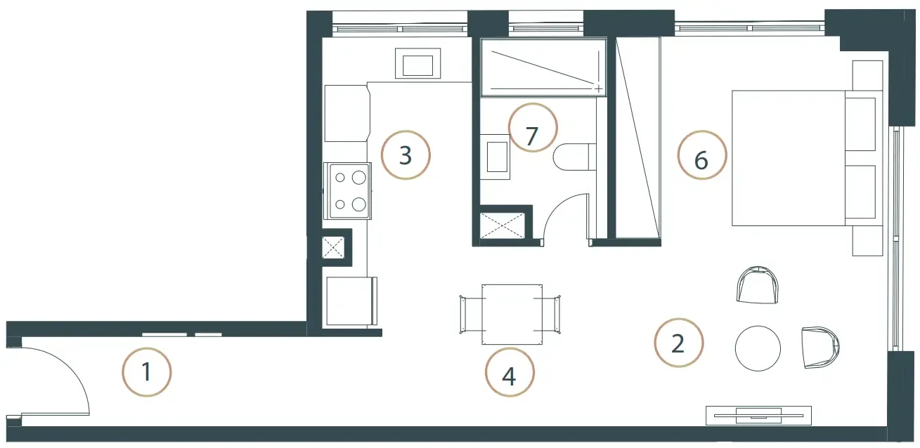 Studio floor plan
