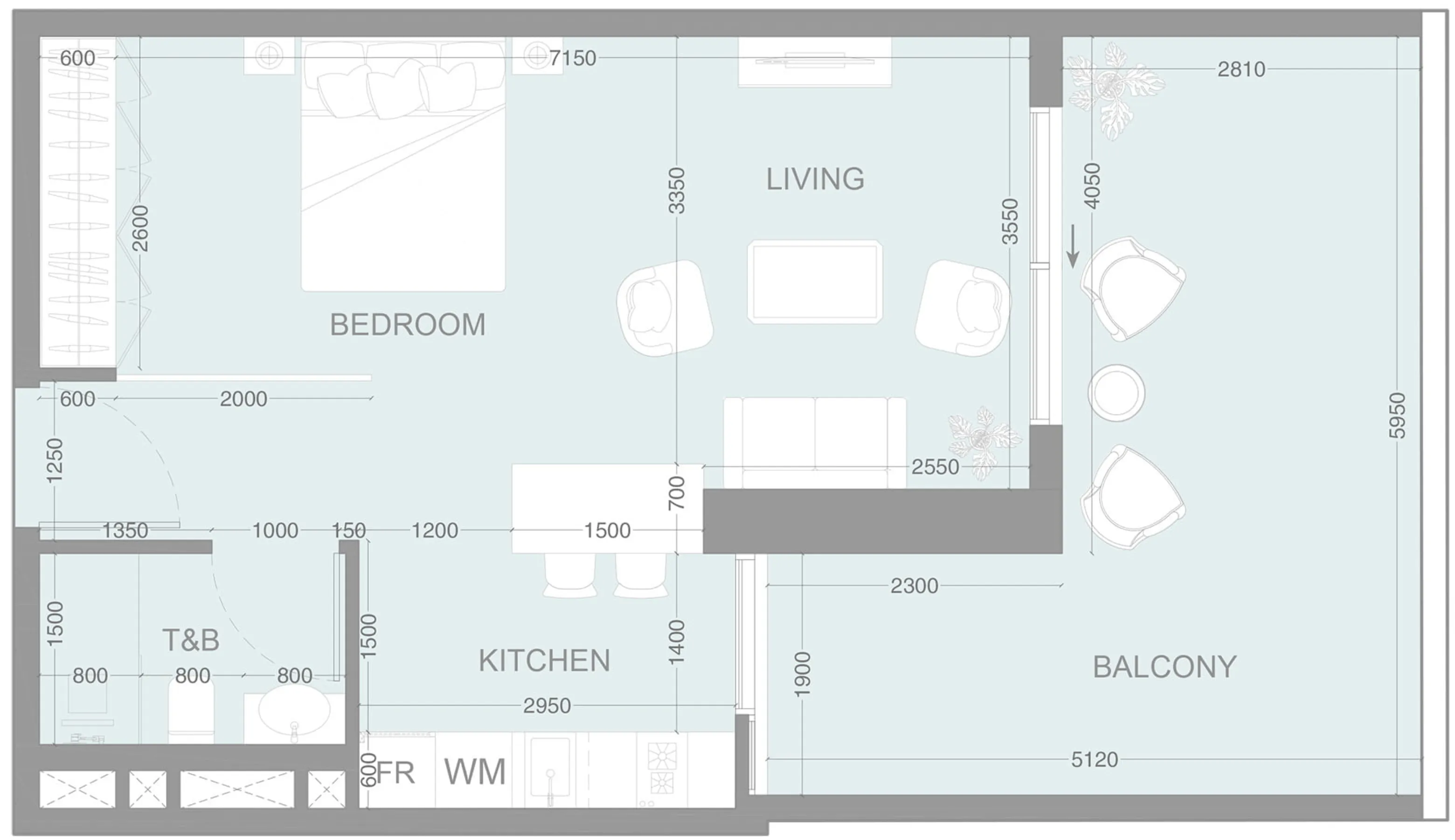 0BR Layout