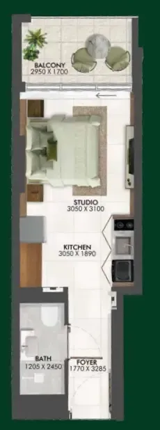Studio floor plan