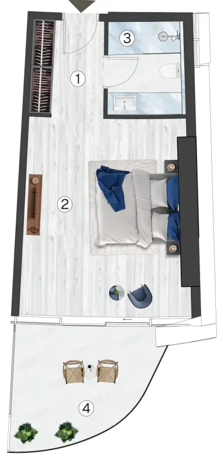 0BR Layout
