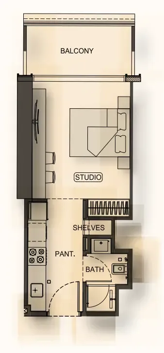 Studio floor plan