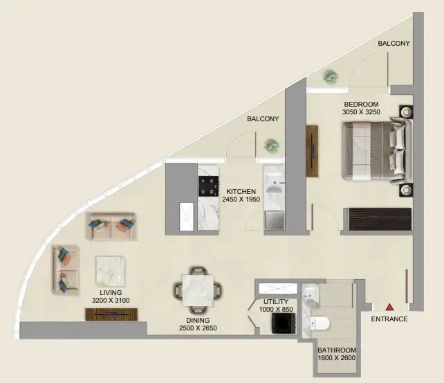 1BR Layout