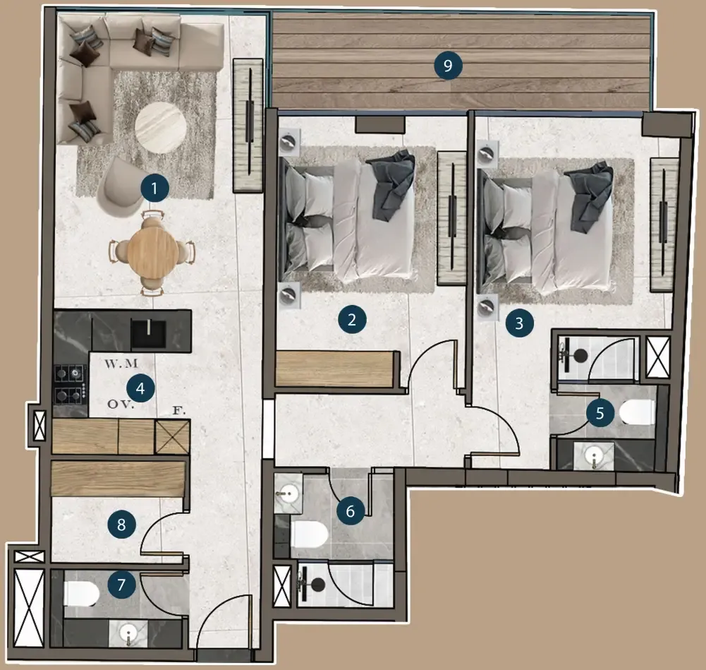 2BR Layout