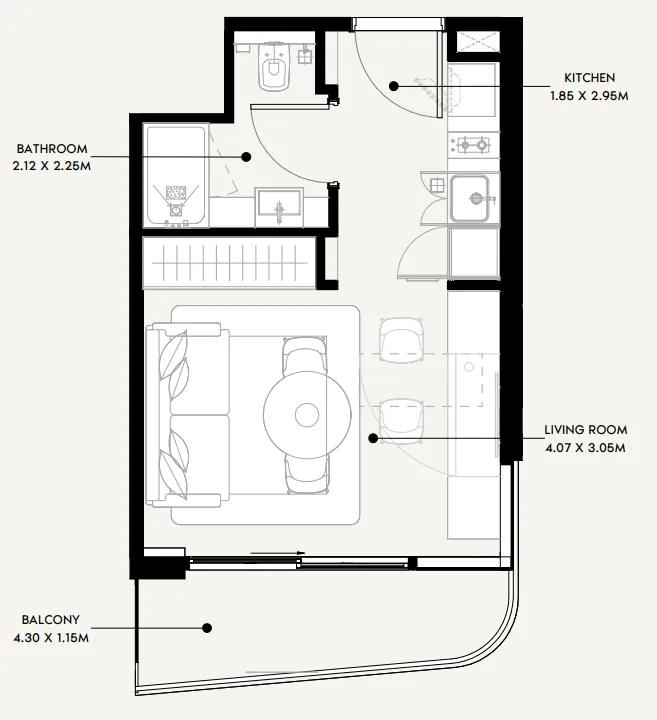 Studio floor plan