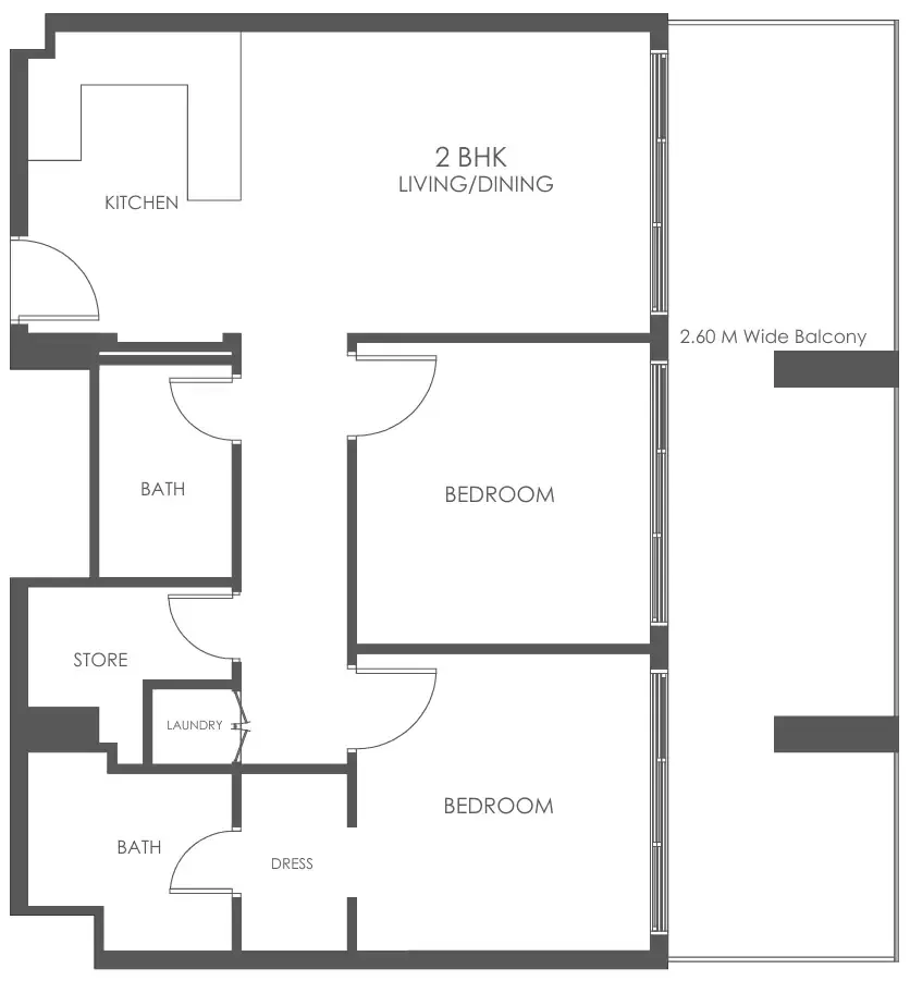 Dugasta Al Haseen Residences 5 floor plan