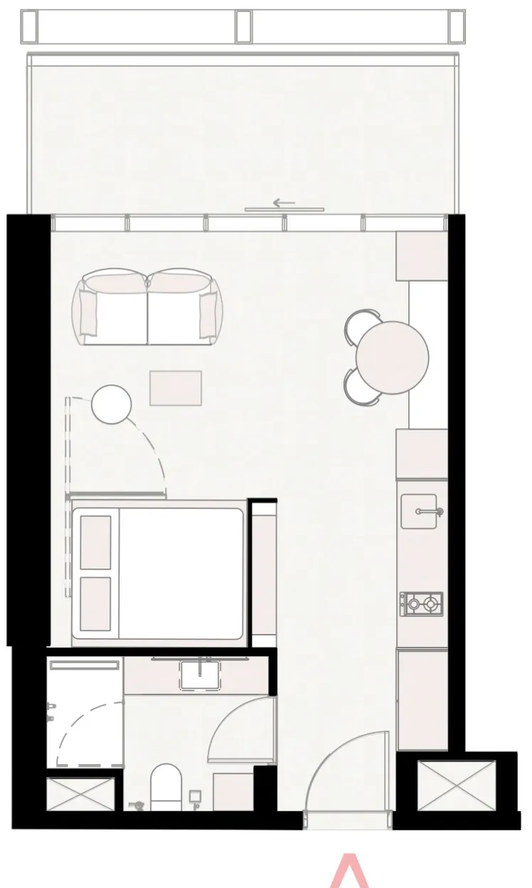 Studio floor plan