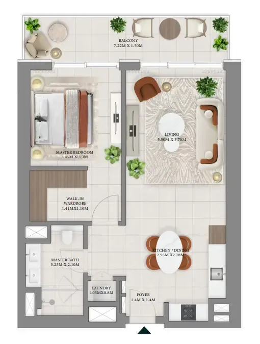 Emaar Vida Residences Hillside floor plan