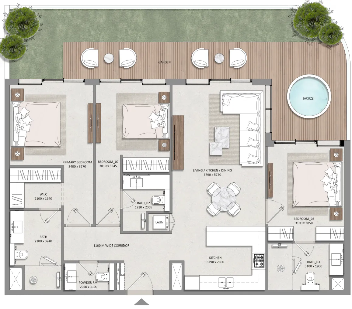 3BR Layout