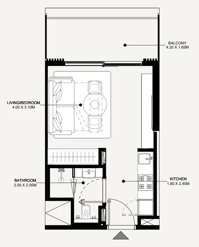Studio floor plan