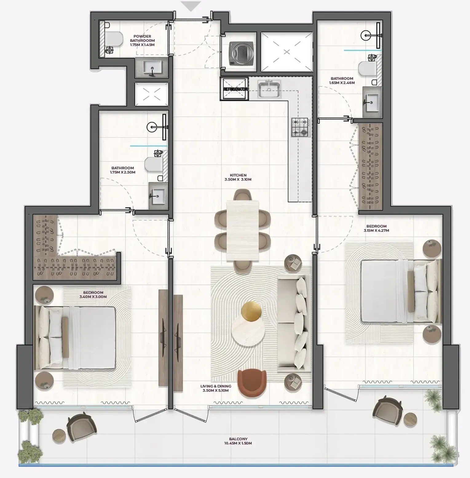 2BR Layout