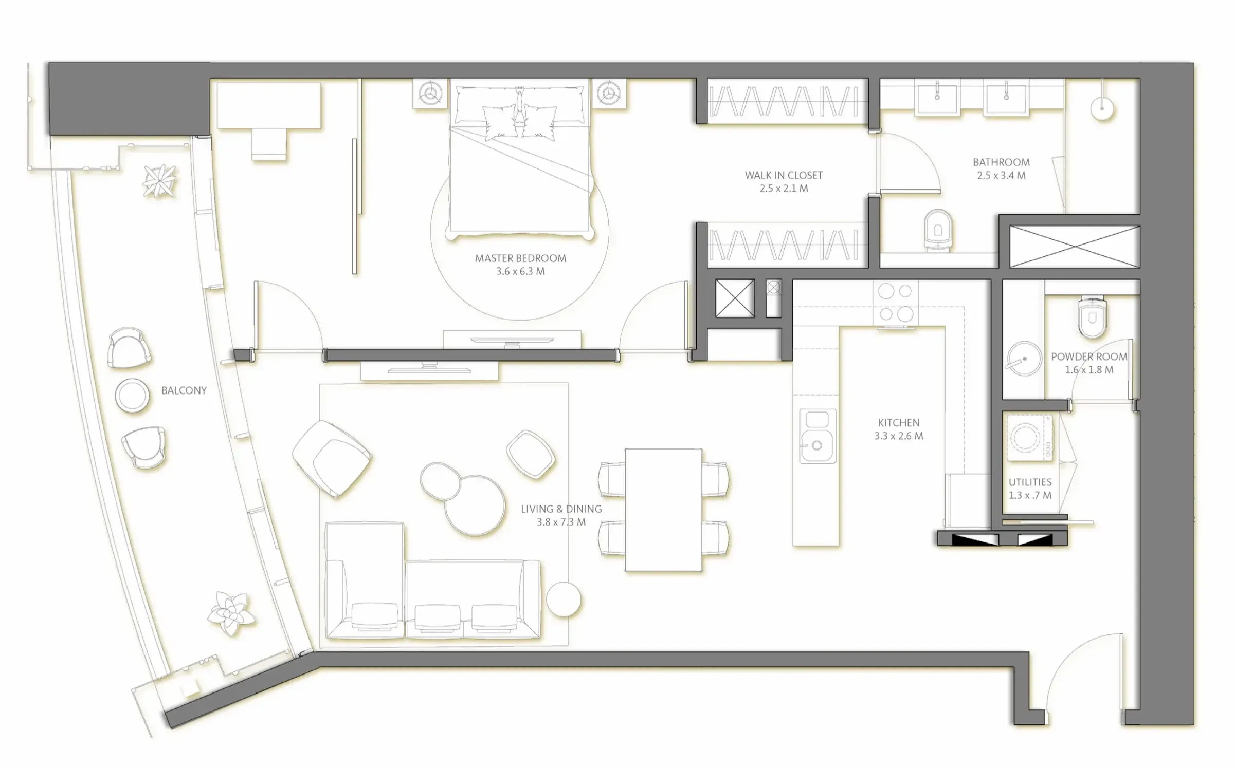 1 bed