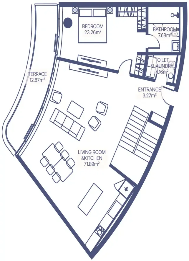 3 bedrooms floor plan