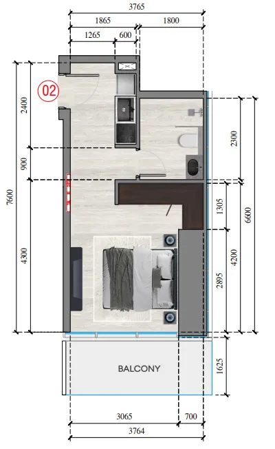 Studio floor plan