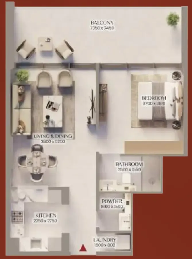 1 bed