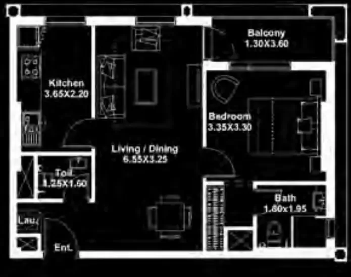1 bed