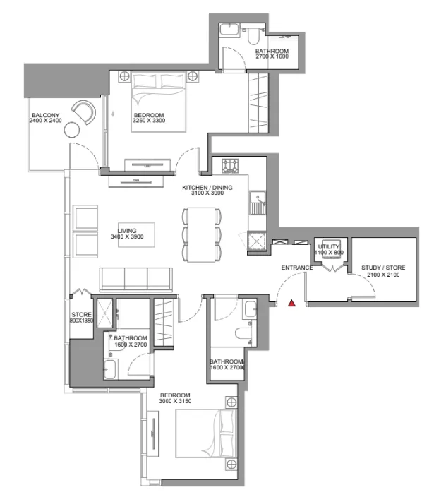 2BR Layout