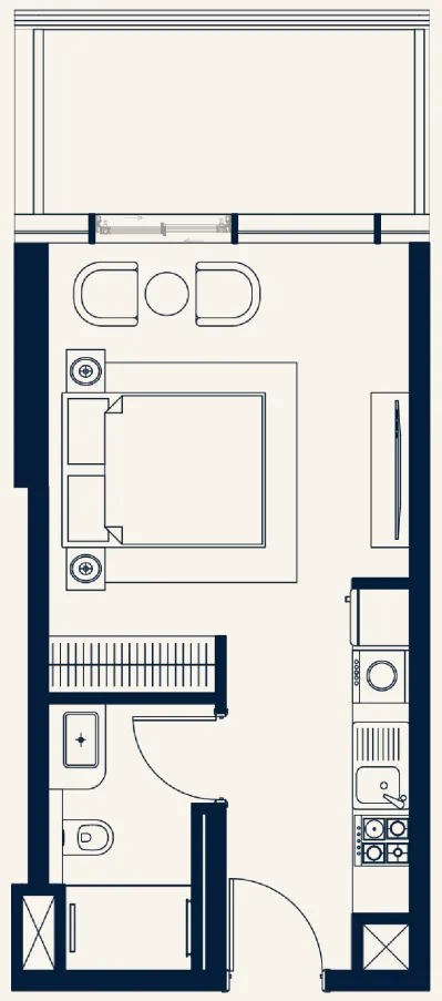 Studio floor plan