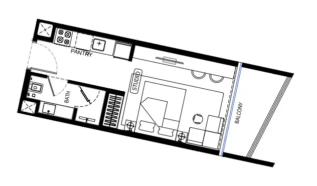 Studio floor plan
