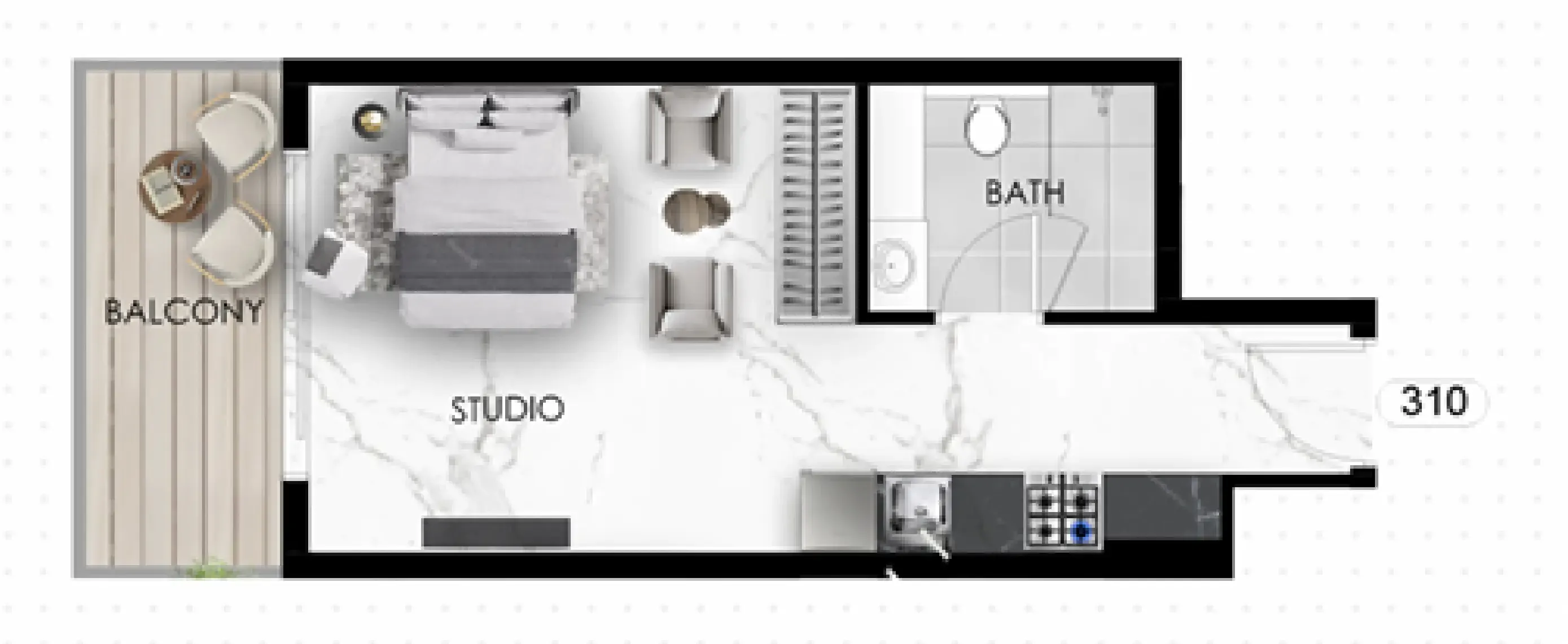 Studio floor plan