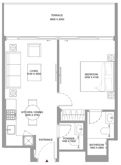 1 bed
