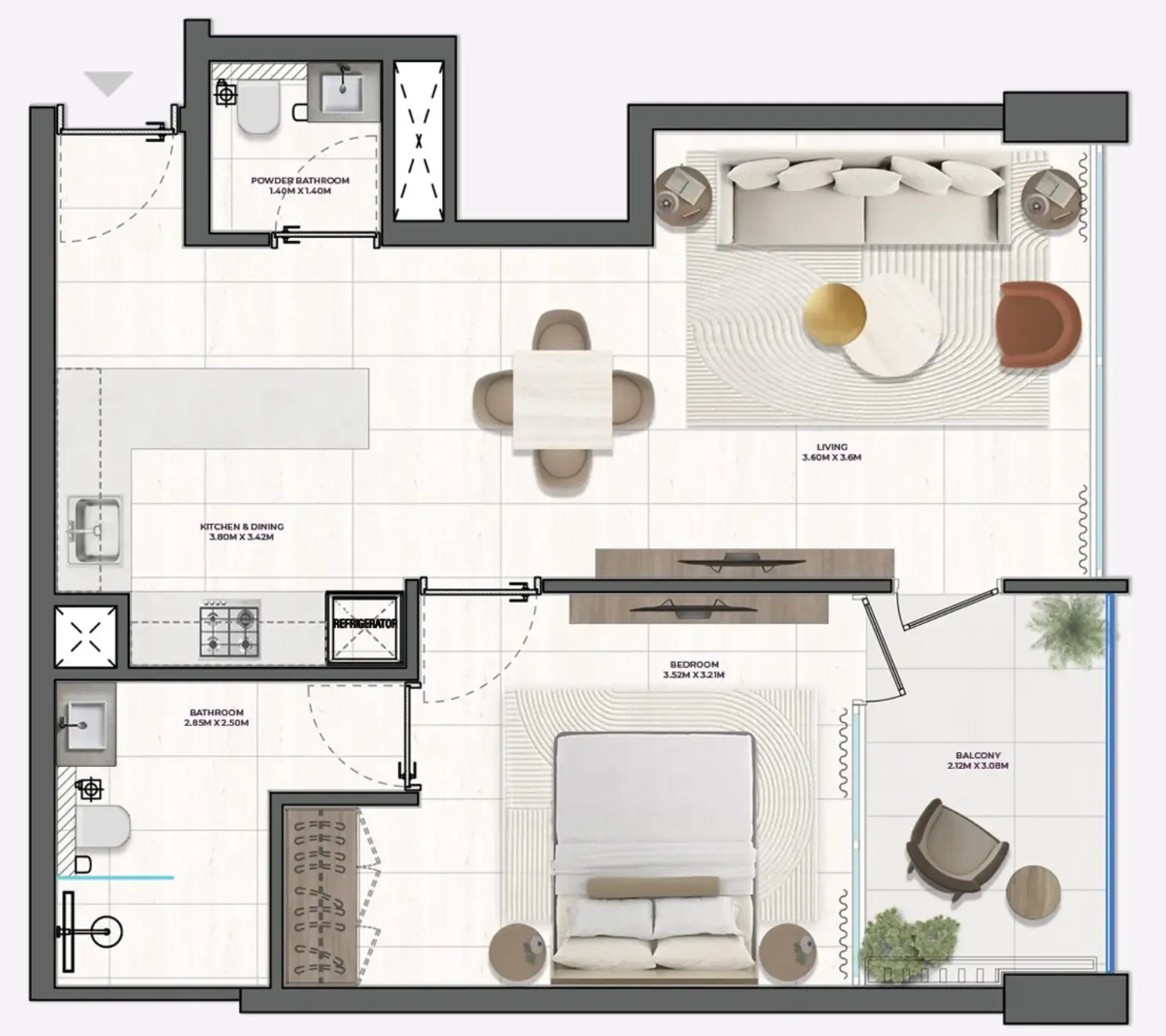 1BR Layout