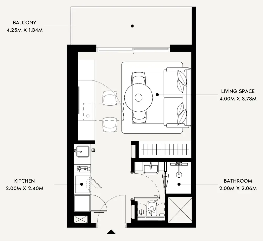 Studio floor plan