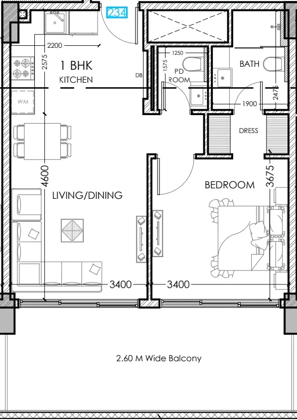 Dugasta Al Haseen Residences 5 floor plan