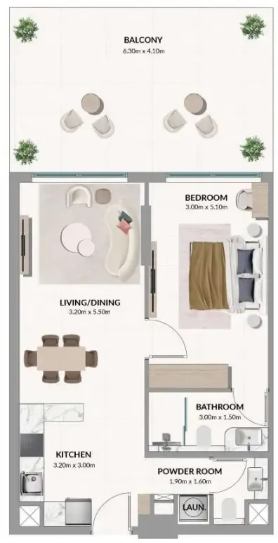 1BR Layout