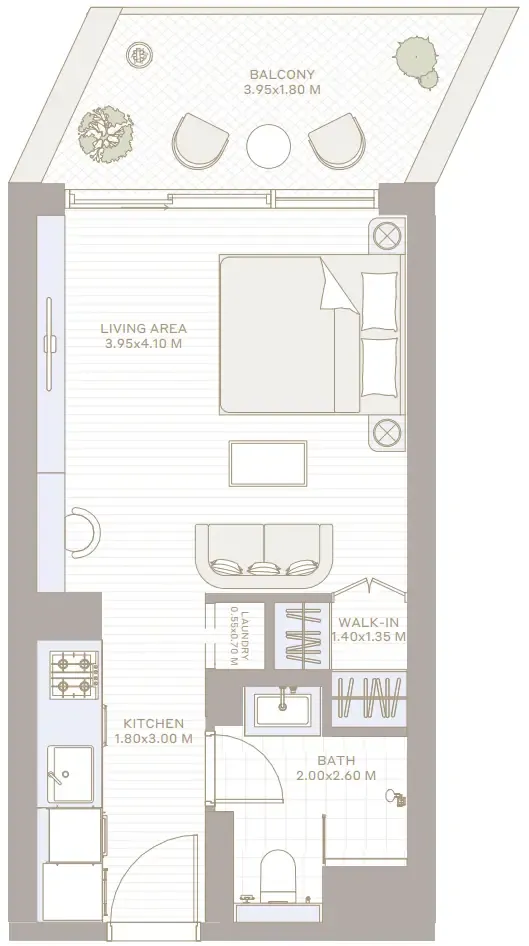 Studio floor plan