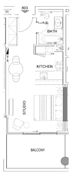 Studio floor plan