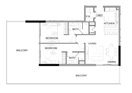 2BR Layout