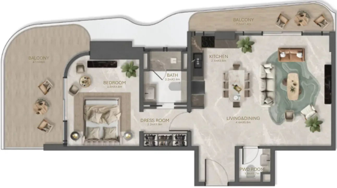 1BR Layout