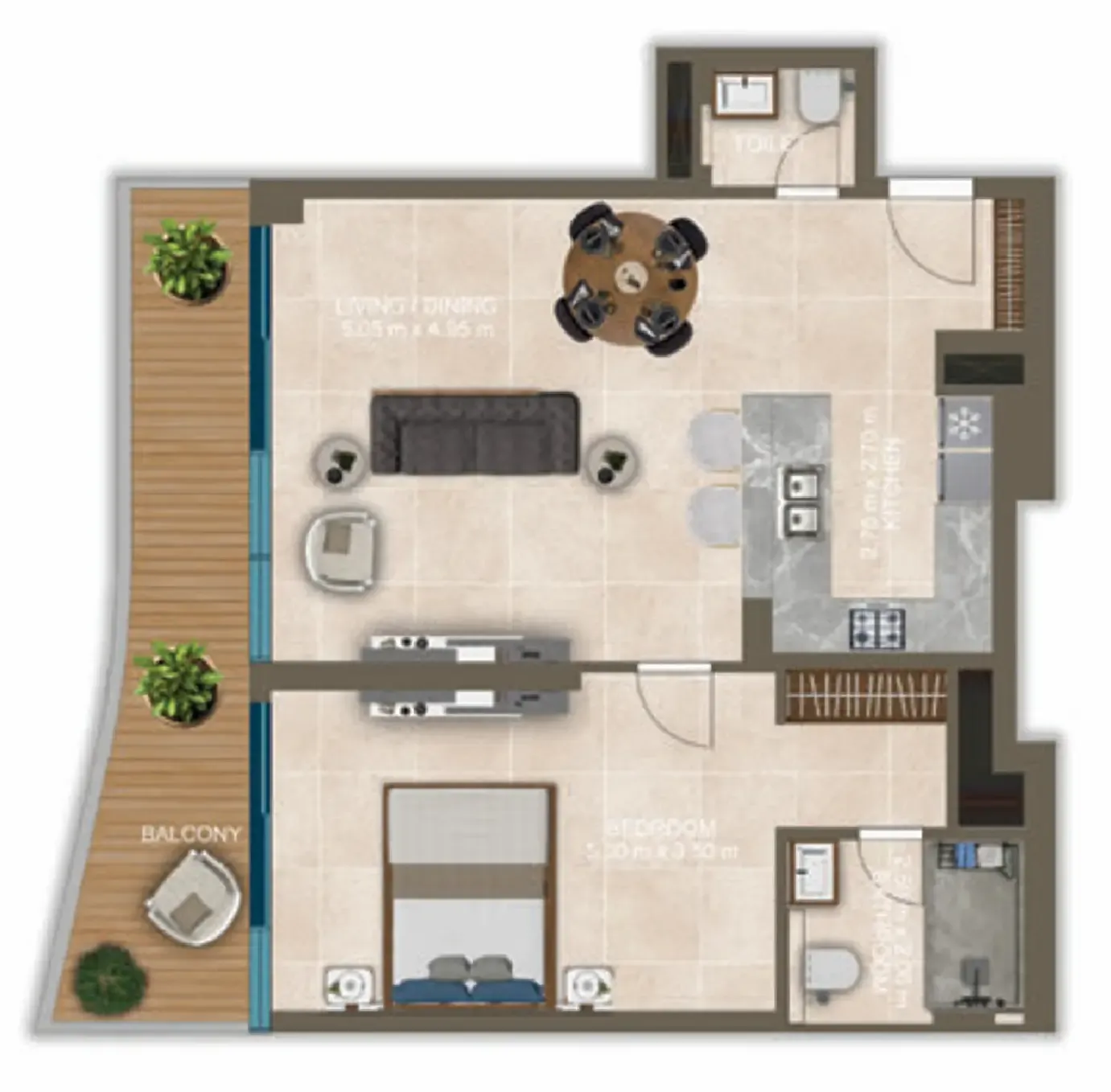 1BR Layout
