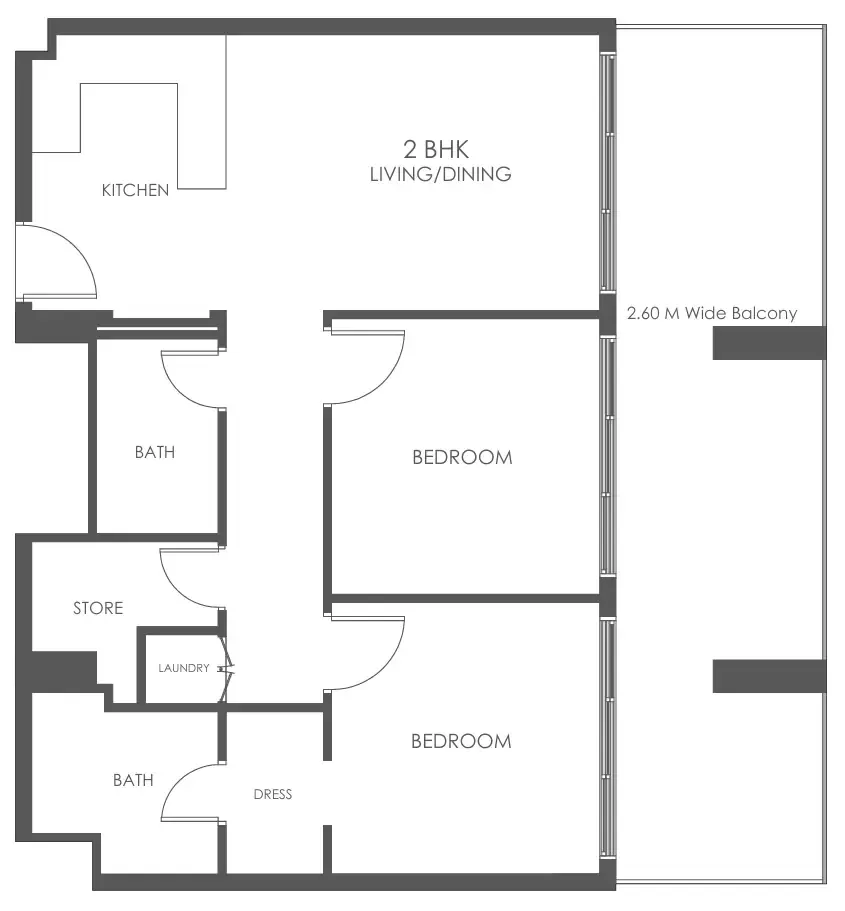 Dugasta Al Haseen Residences 5 floor plan