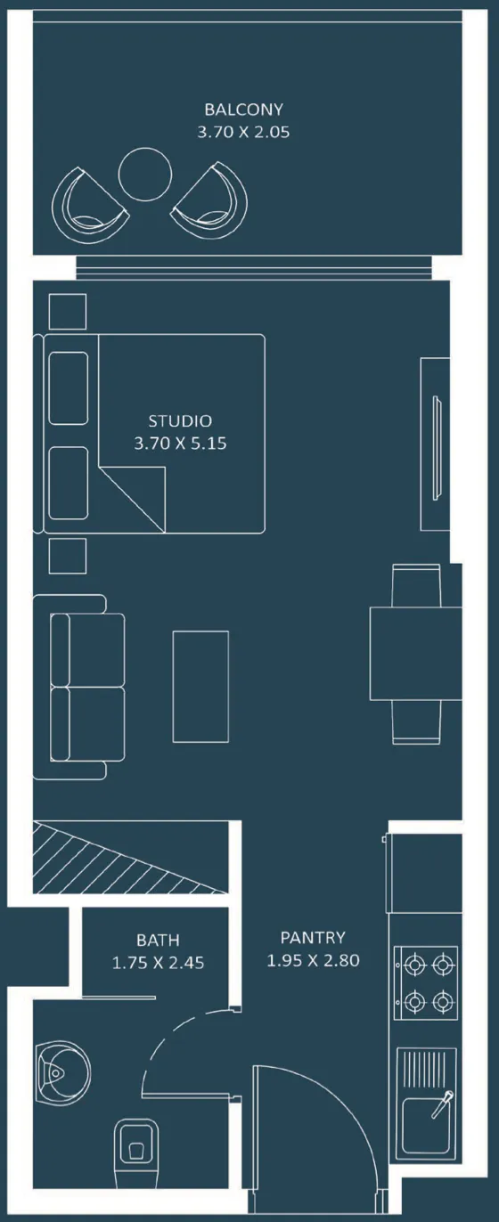 Studio floor plan