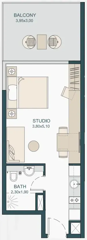 Studio floor plan