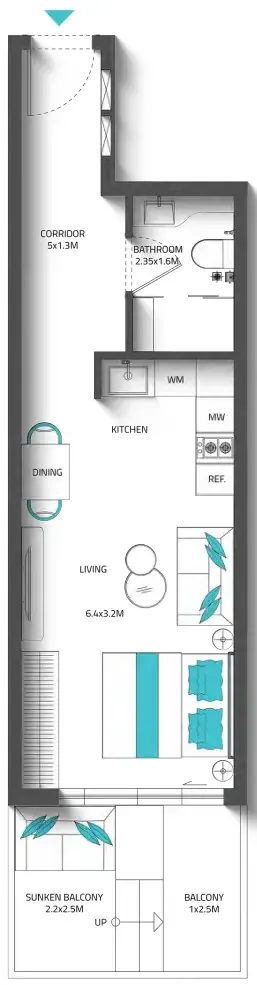 Studio floor plan