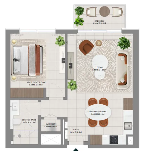 Emaar Vida Residences Hillside floor plan