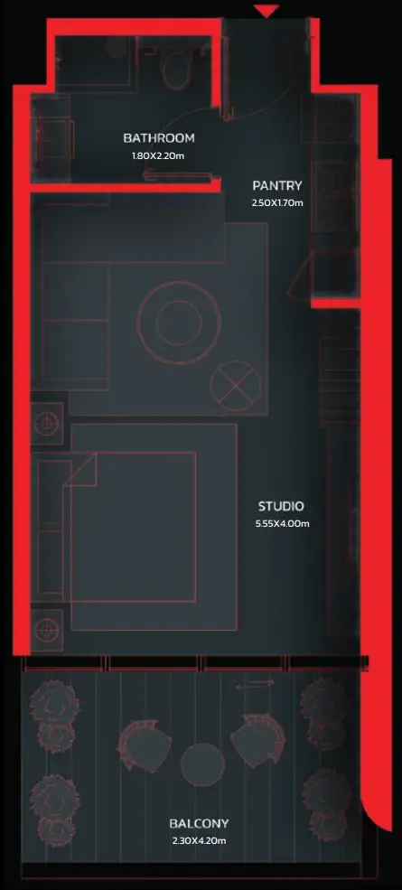 0BR Layout