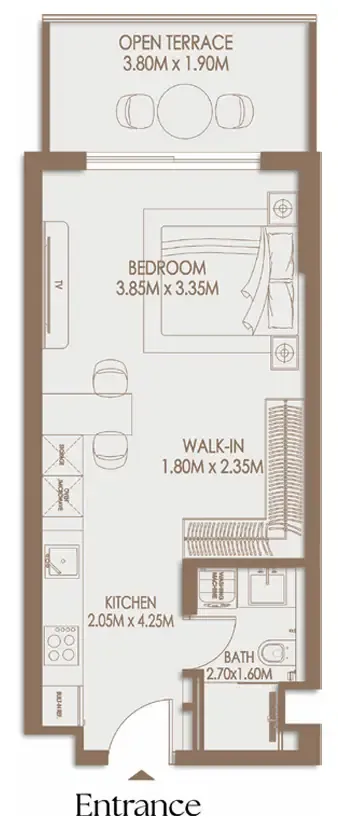 Studio floor plan