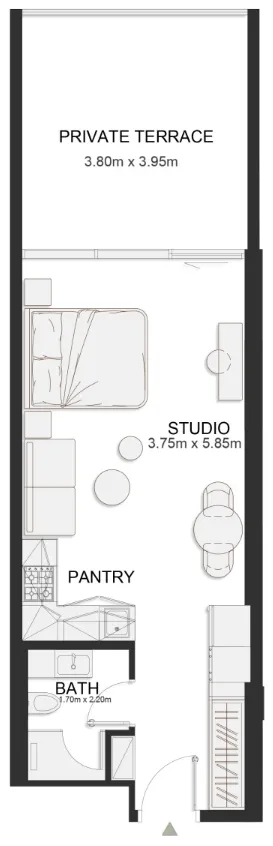 Studio floor plan
